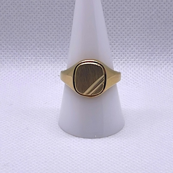 Miansai Square Step Gold Vermeil Ring - Picture 1 of 4